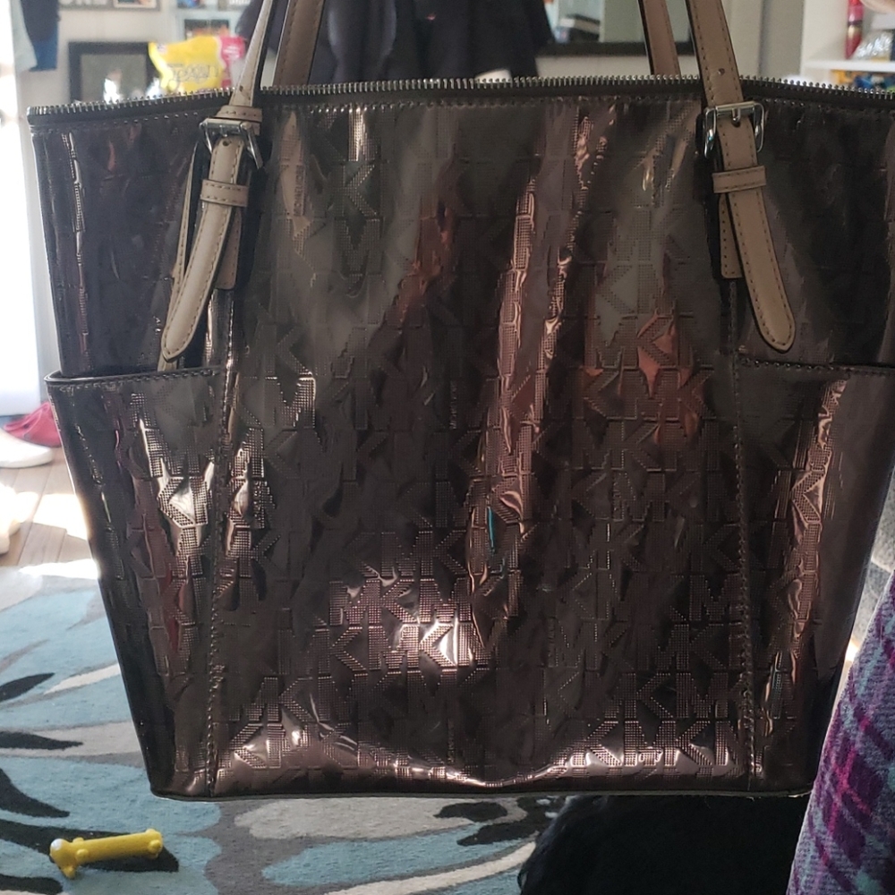 Mk rose gold bag